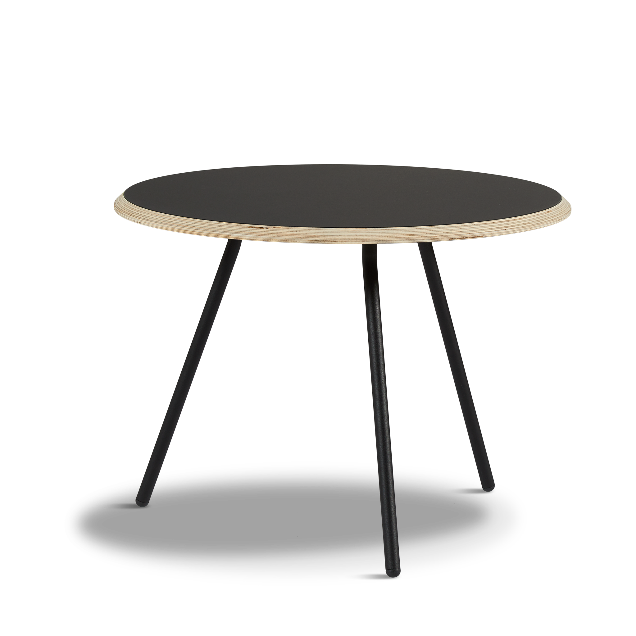 WOUD -  Soround coffee table - Black (Ø60xH44,50)