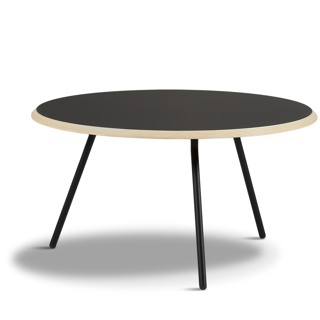 WOUD - Soround coffee table - Black (Ø75xH40,50) - WOUD - DesignGaragen.dk