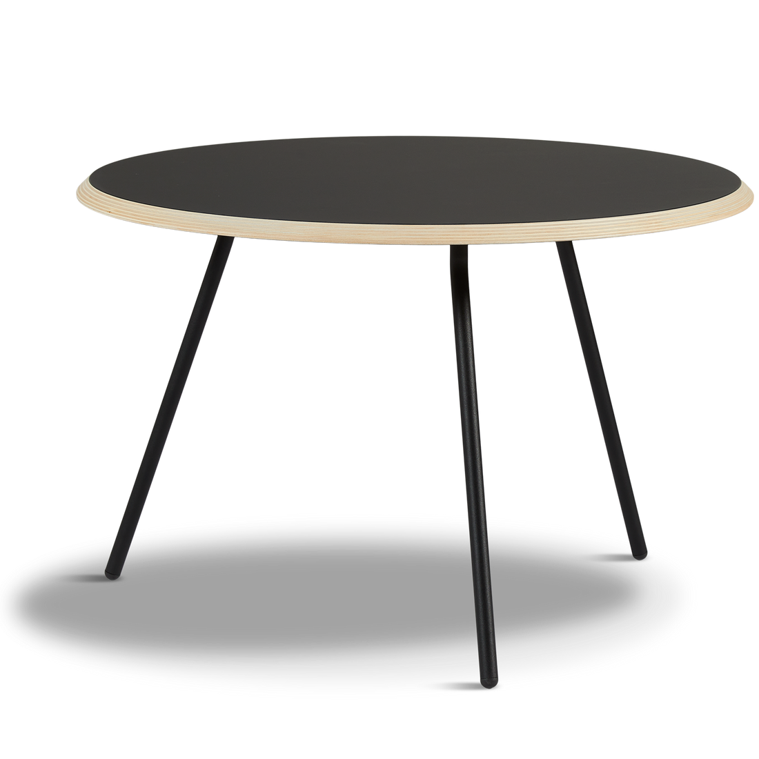 WOUD -  Soround coffee table - Black (Ø75xH49)