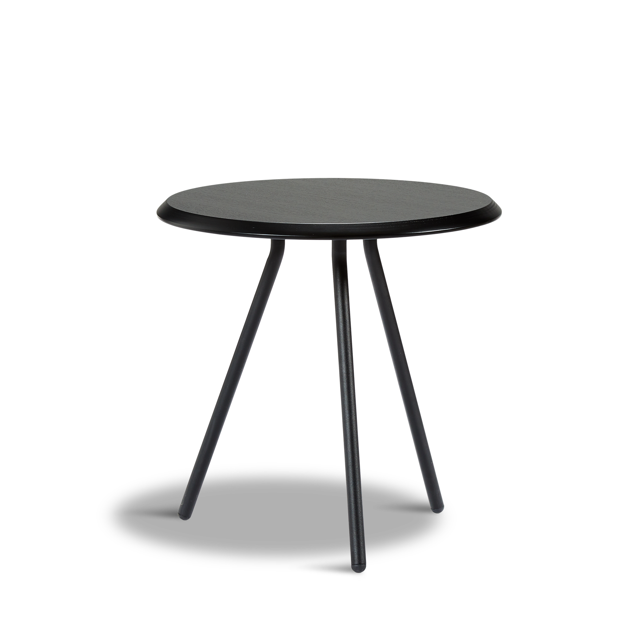 WOUD -  Soround side table - Black ash (Ø45xH44,50)