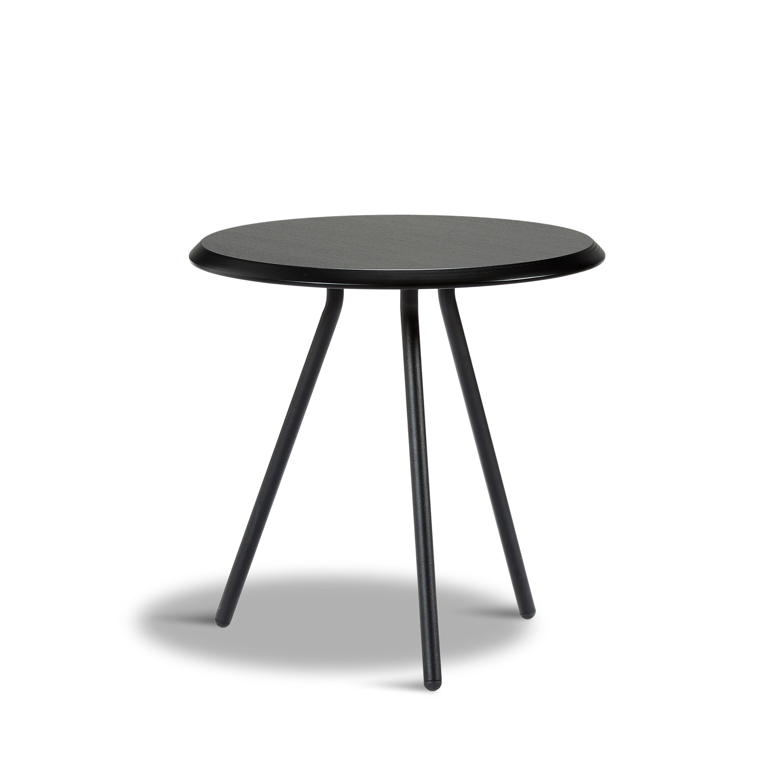 WOUD -  Soround side table - Black ash (Ø45xH44,50)