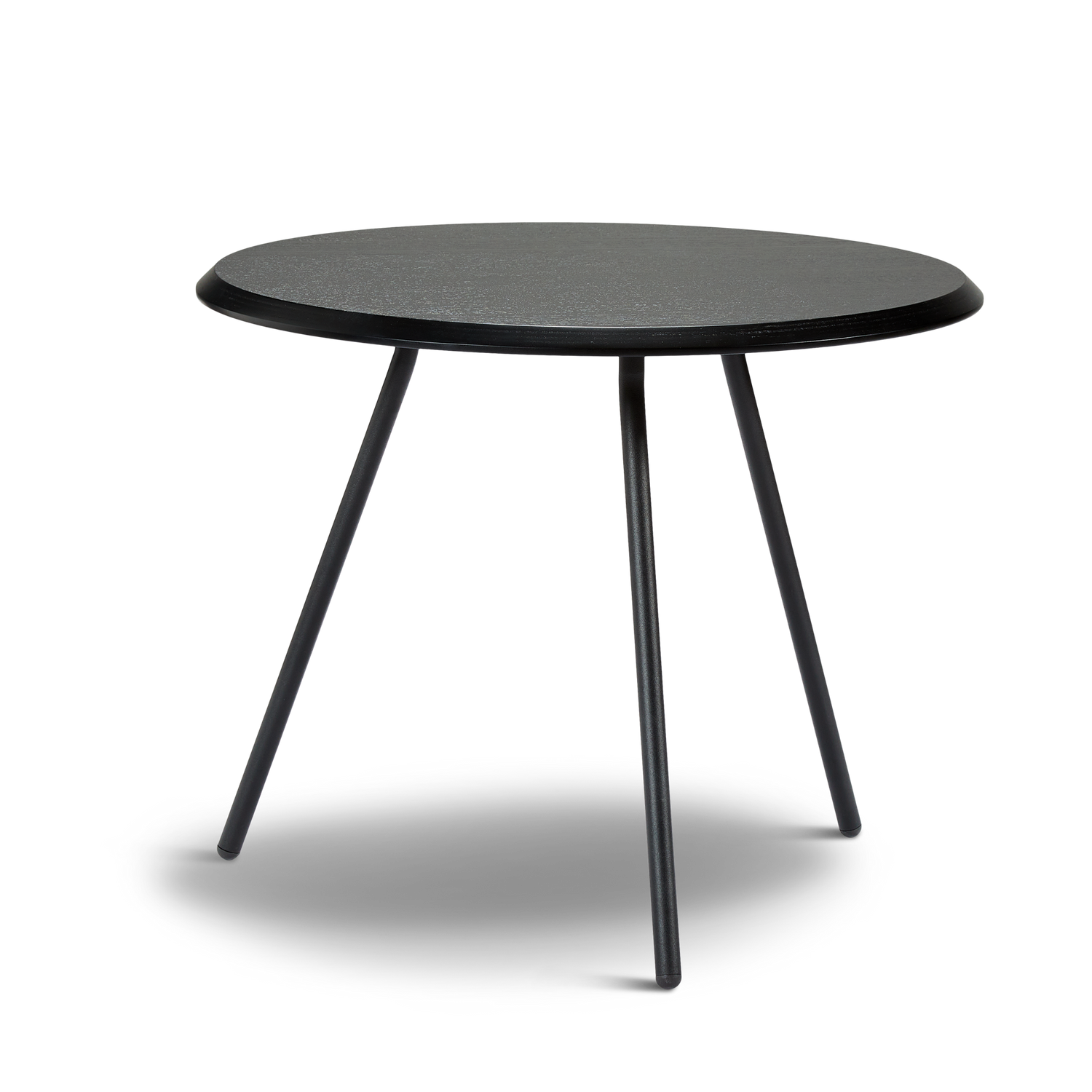 WOUD -  Soround coffee table - Black ash (Ø60xH49)