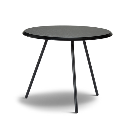 WOUD -  Soround coffee table - Black ash (Ø60xH49)