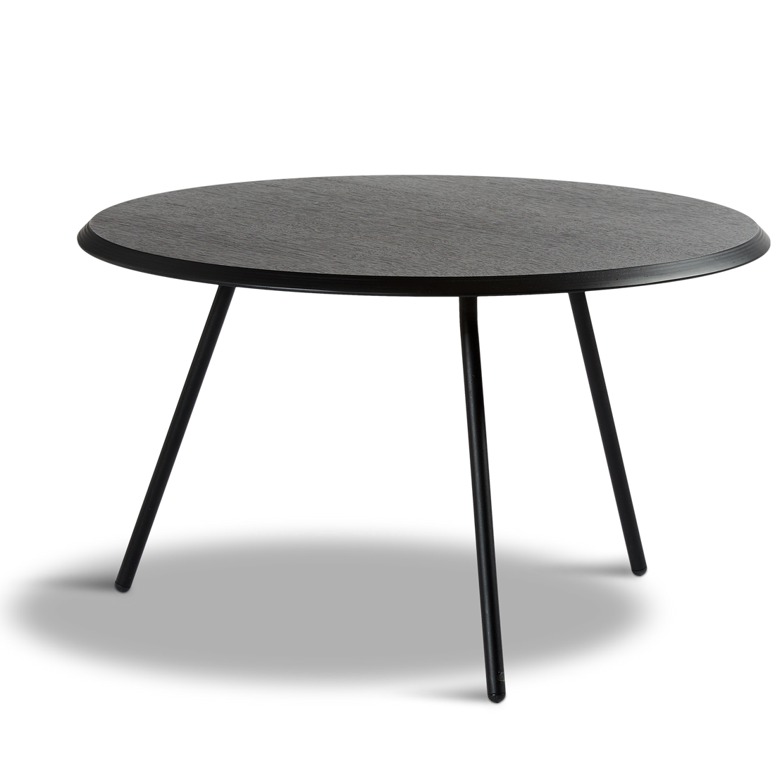 WOUD -  Soround coffee table - Black ash (Ø75xH44,50)