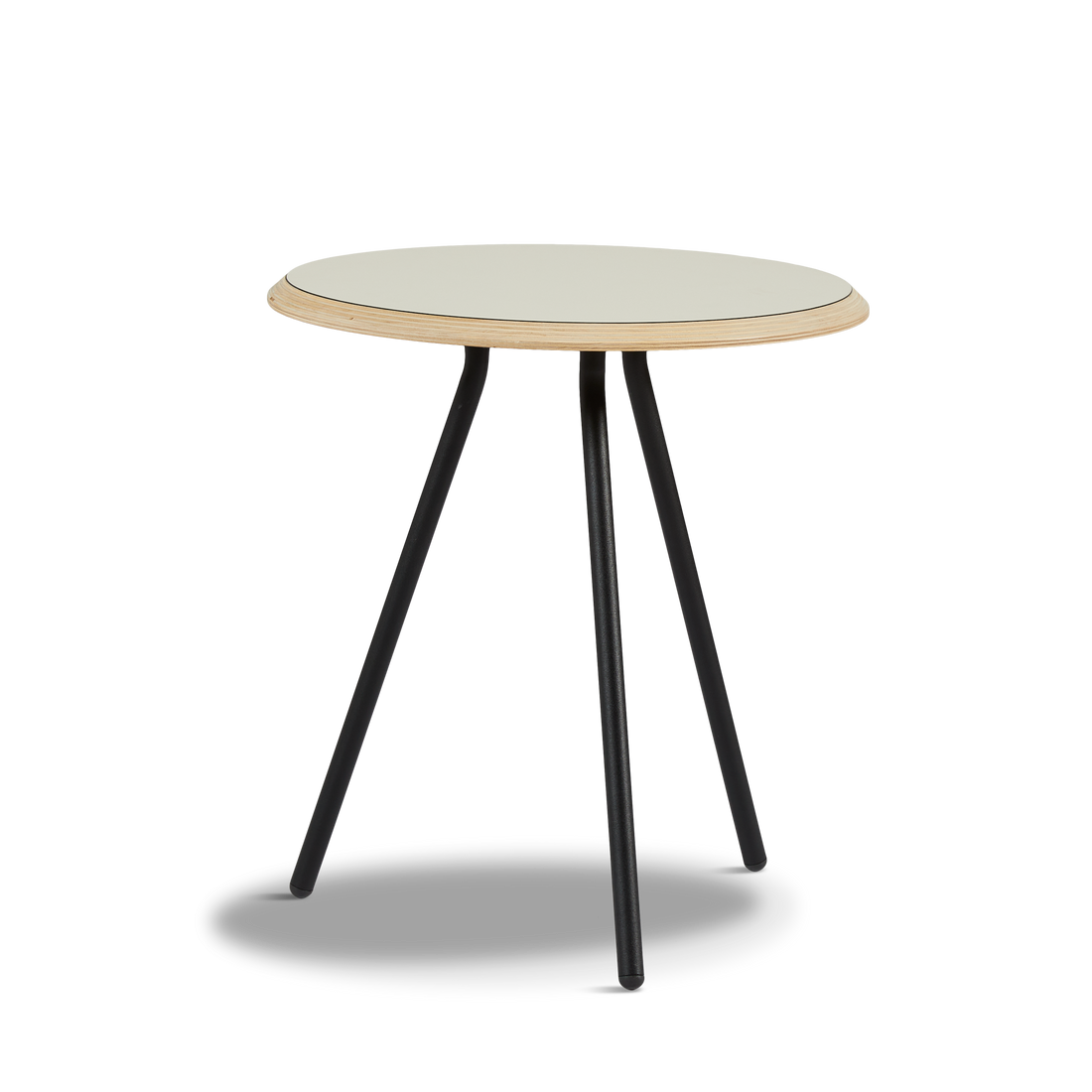 WOUD -  Soround side table - Warm grey (Ø45xH49)