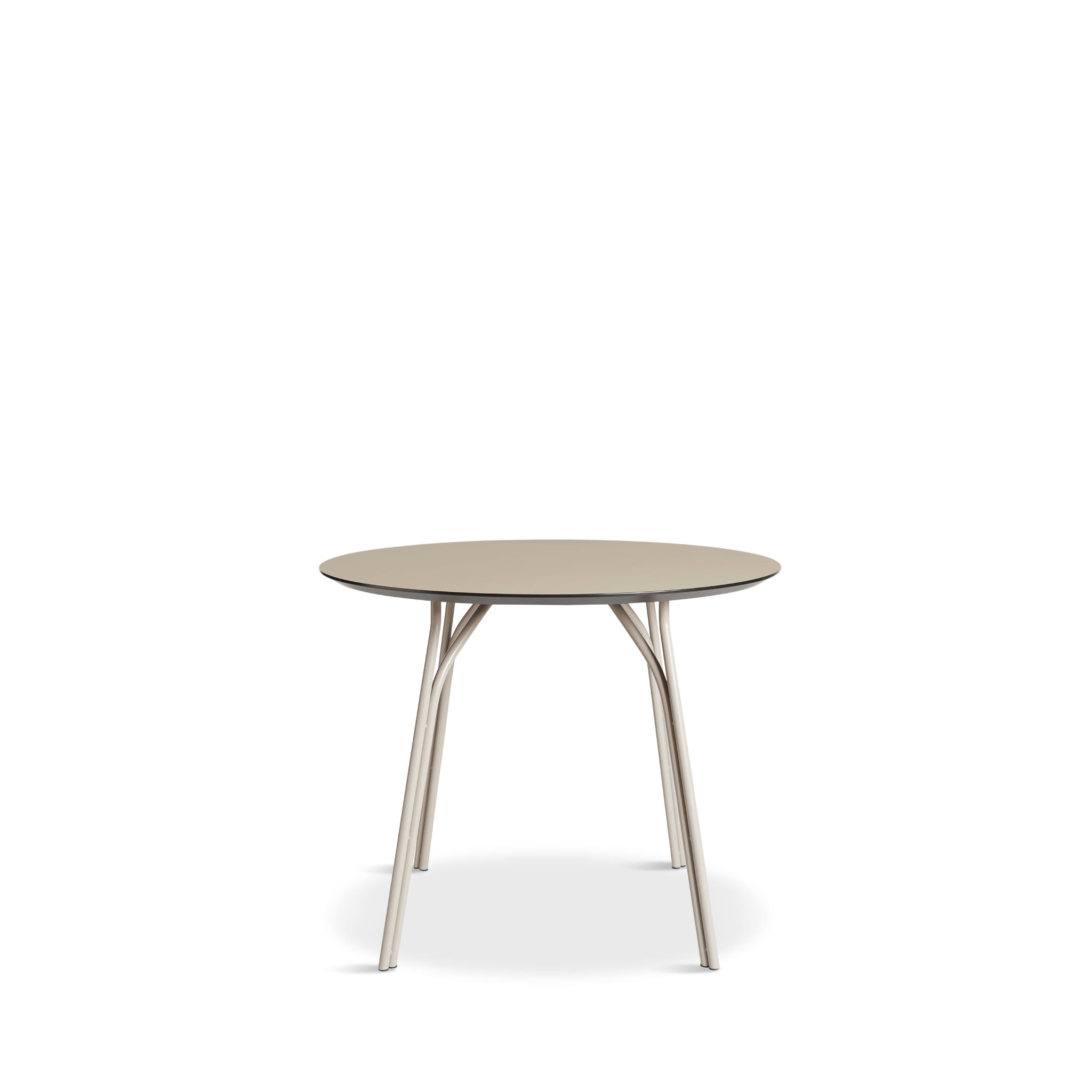 WOUD -  Tree dining table (90 cm) - Beige/beige
