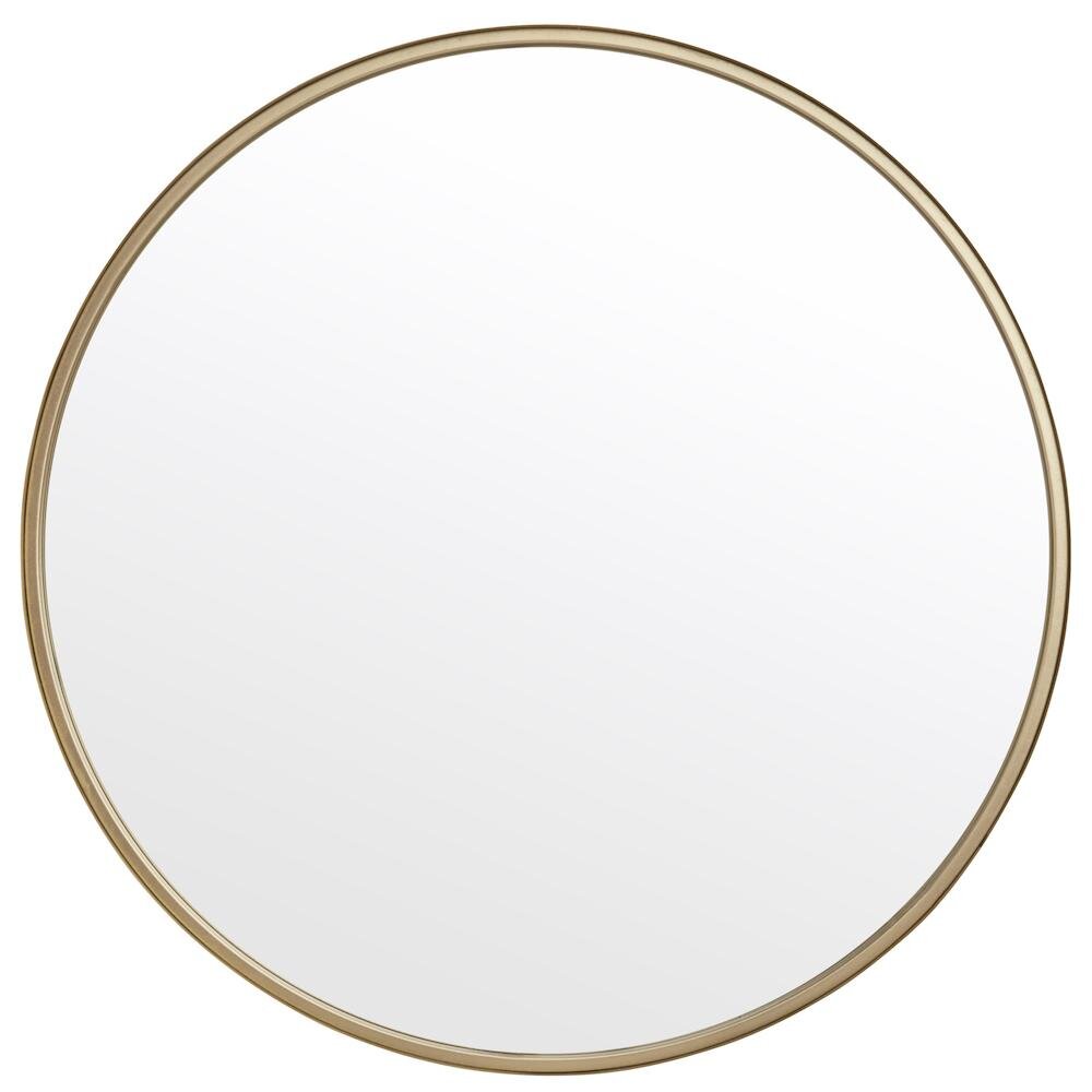 Nordal Round mirror in iron - ø80 cm - gold finish