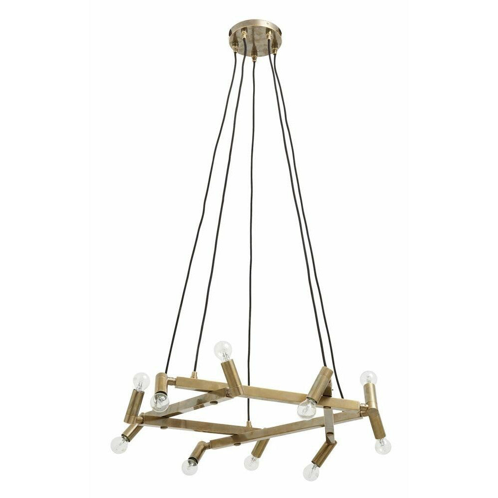 Nordal Chandelier in brass for 10 bulbs - ø75 cm