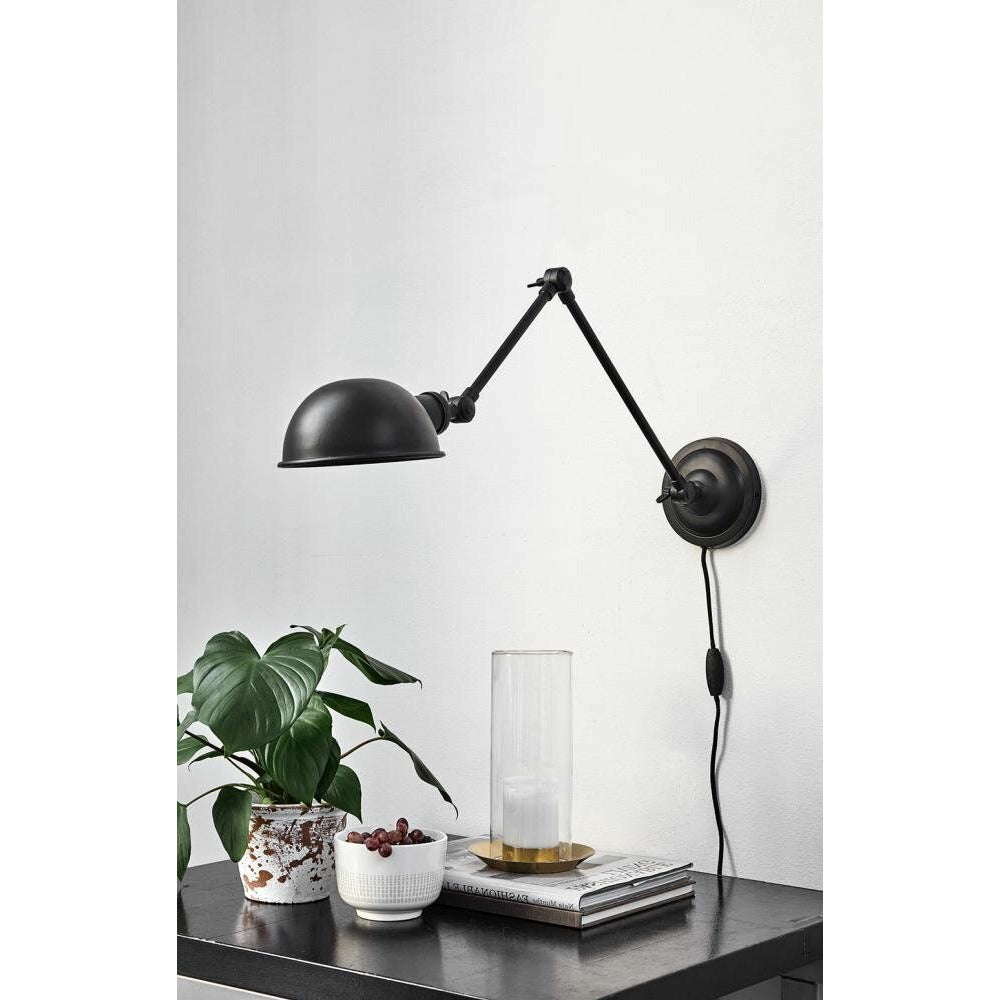 Nordal AURA wall lamp - L71 cm - black