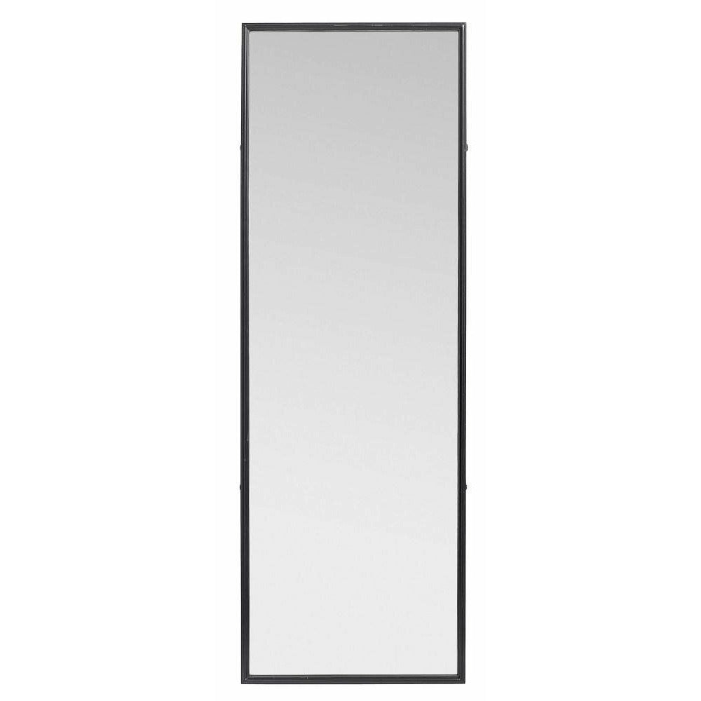 Nordal DOWNTOWN mirror with iron frame - h150 cm - black