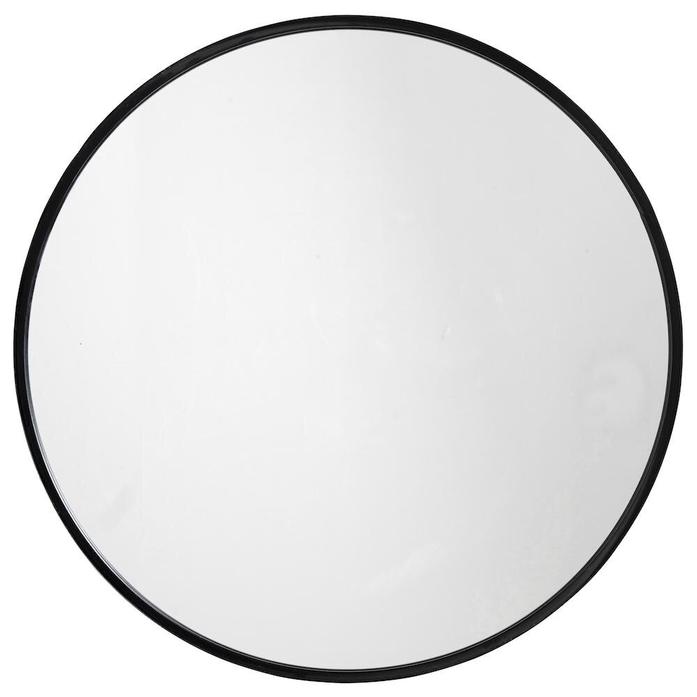 Nordal ASIO large round mirror in iron - ø160 cm - black