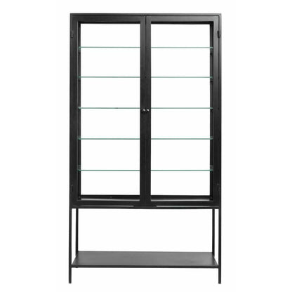 Nordal MONDO display cabinet in iron - 198x112 - black