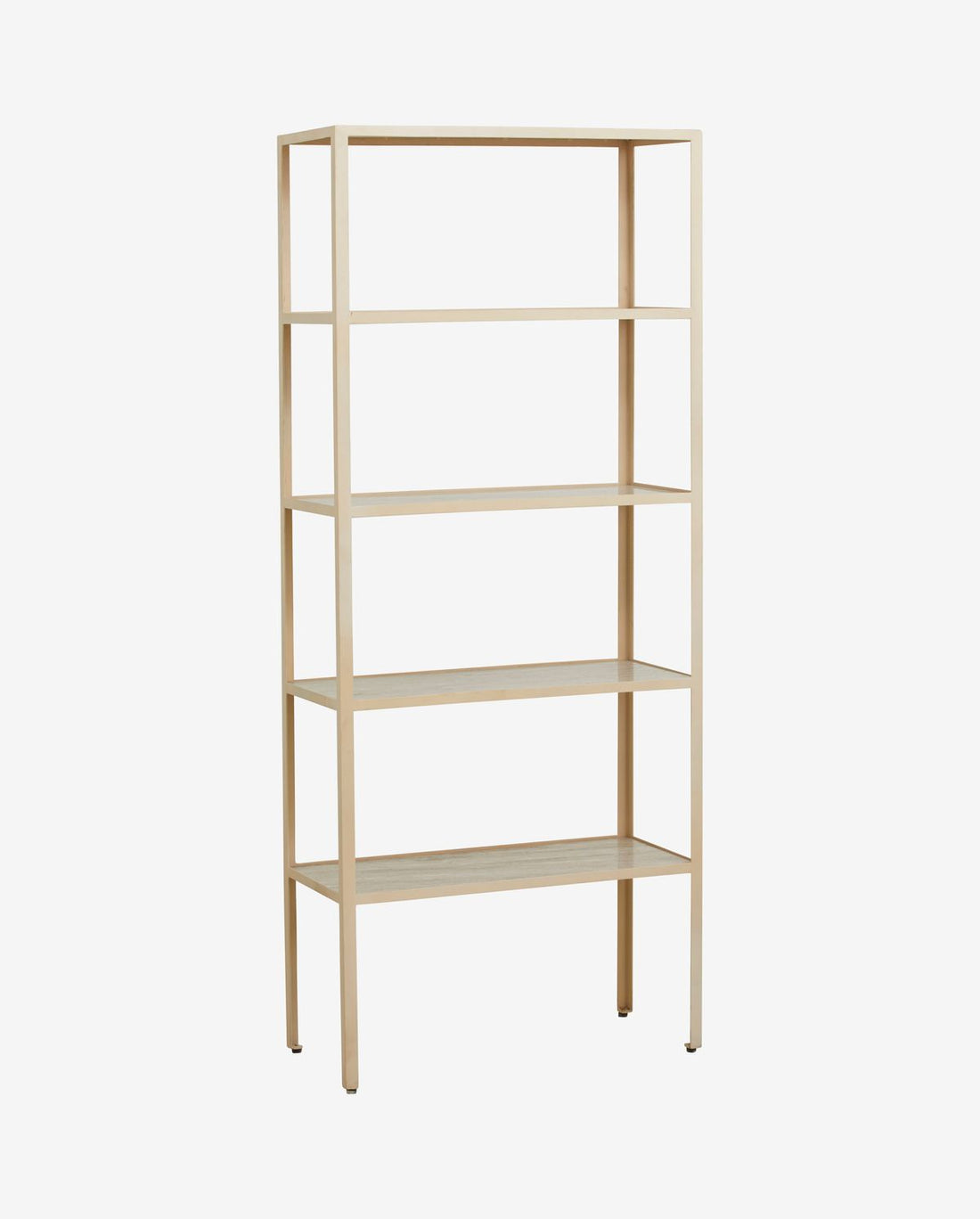 Jungo shelf in iron and marble - 180x75 cm - sand