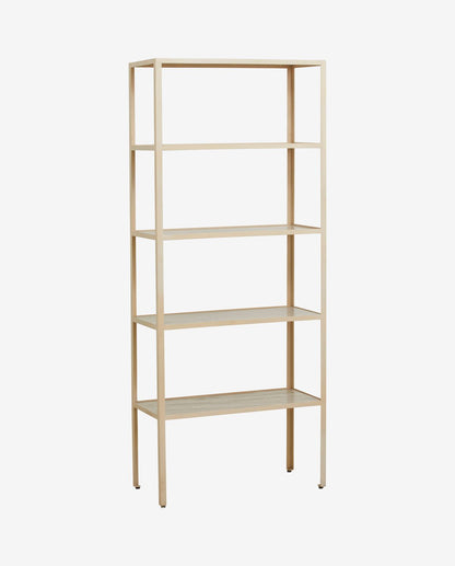 Jungo shelf in iron and marble - 180x75 cm - sand