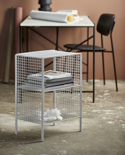 Tuo bedside table/side table in iron - 40x30 cm - white