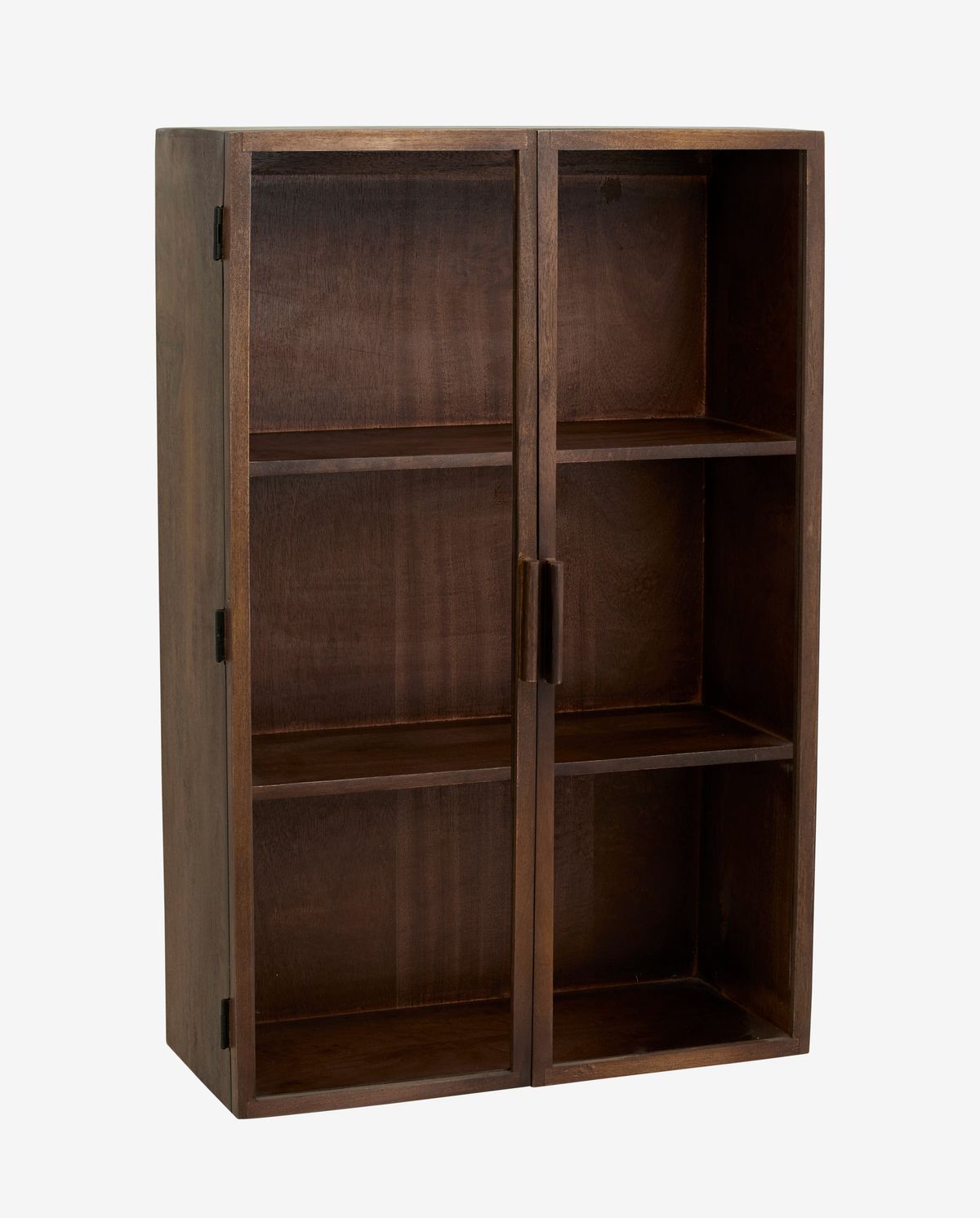 Nango wall cabinet with 2 doors - dark brown