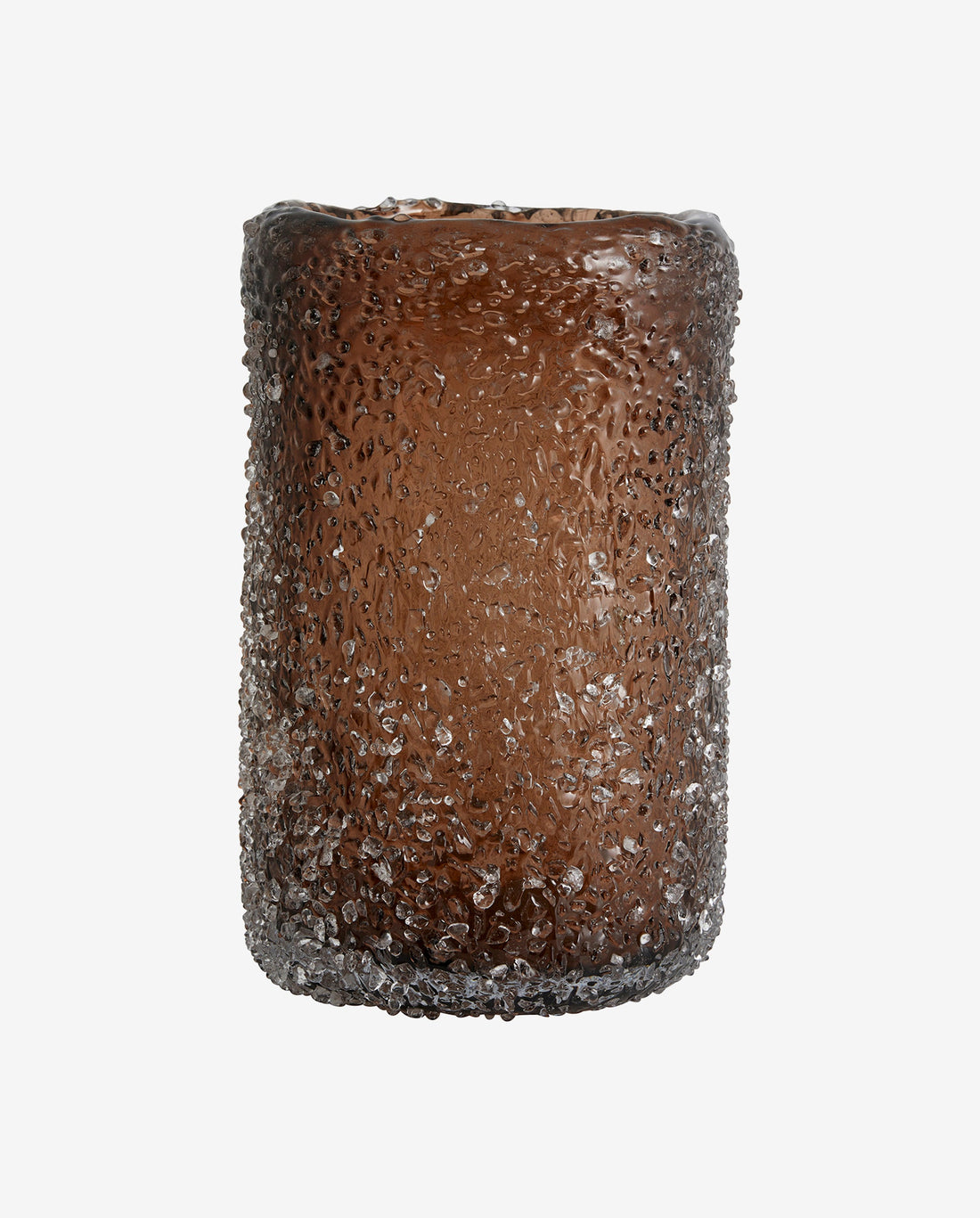 Clyde Glass Vase - H25 cm - Brown