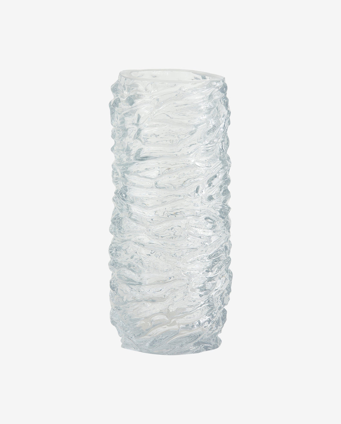 Maio Glass Vase - H28 cm - Clear glass