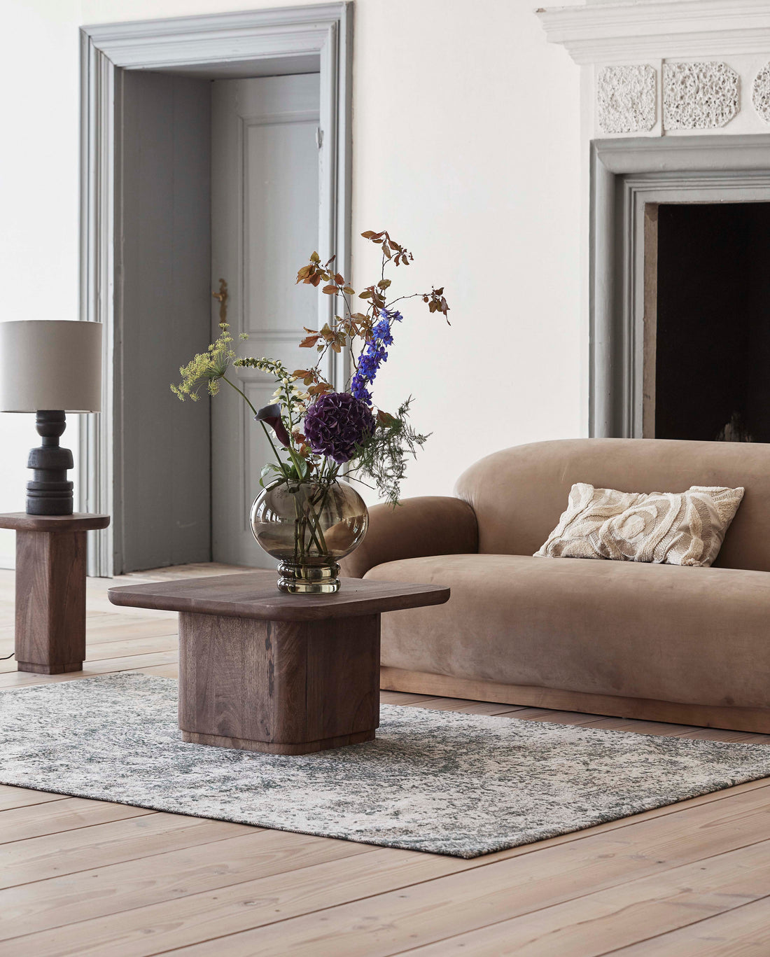 Aria jacquard woven rug - 160x240 cm - green/beige