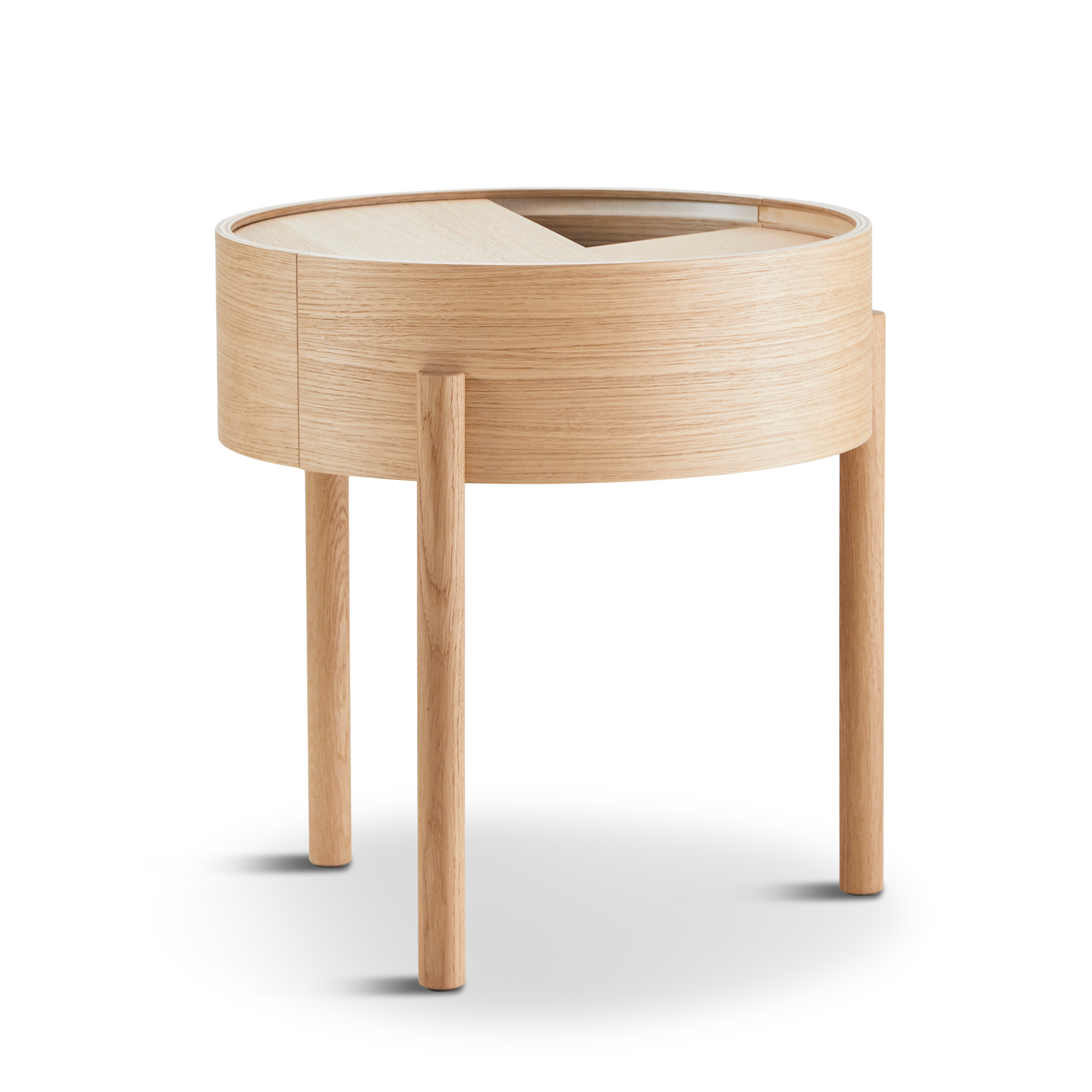 WOUD -  Arc side table (42 cm) - Oiled oak