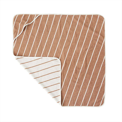 OYOY MINI RAITA towel with hood - cloud / caramel