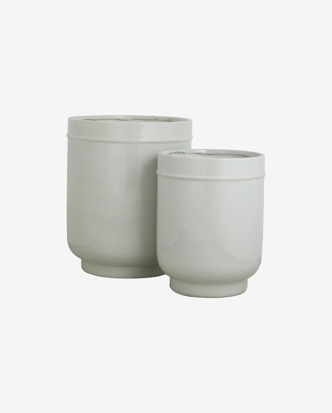 Eday herbal pots - 2 pcs. - H56/46 cm - gray