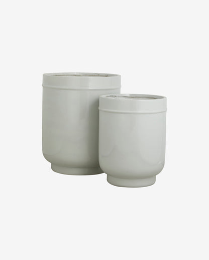 Eday herbal pots - 2 pcs. - H56/46 cm - gray
