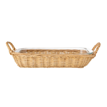 Bloomingville Mariam Ovenfast Fad m/Kurv, Klar, Glas - Bloomingville - DesignGaragen.dk