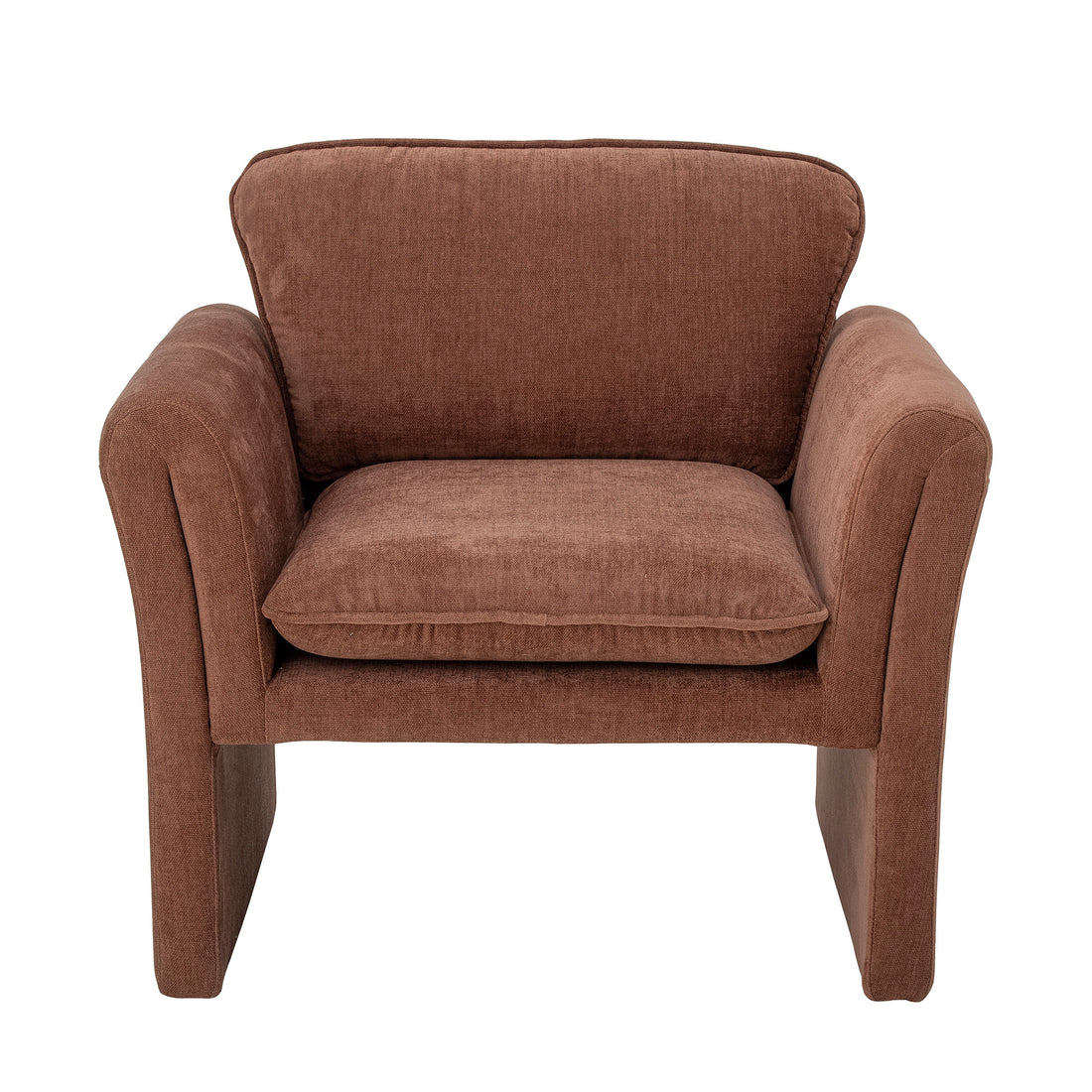 BLOOMINGVILLE Paseo Lounge Stol, Brun, Polyester - L80xH70xW74 cm - DesignGaragen.dk.