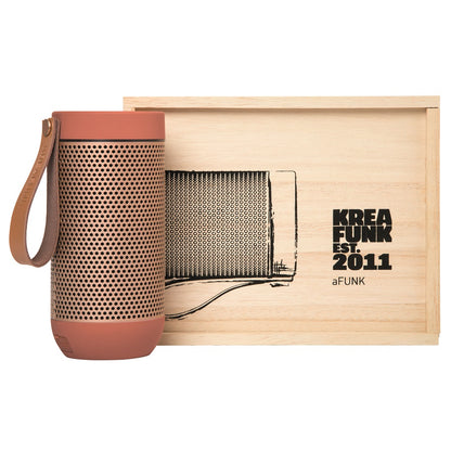 Kreafunk - Wireless speaker with strap aFUNK coral bronze