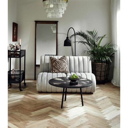 Nordal Easy Rolling Table in Iron - 54x38 cm - Black