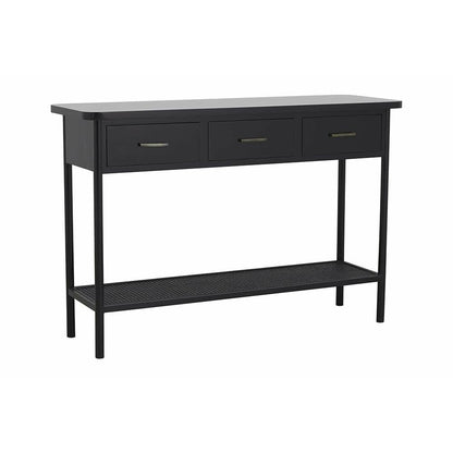 Nordal Arda Console table in wood with 3 drawers - 120x40 - black