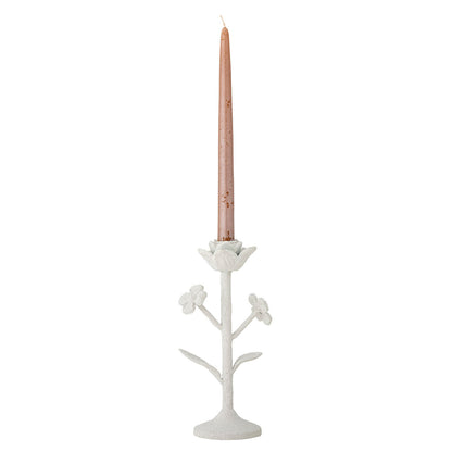 Creative Collection Ranin Candlestick, White, Iron