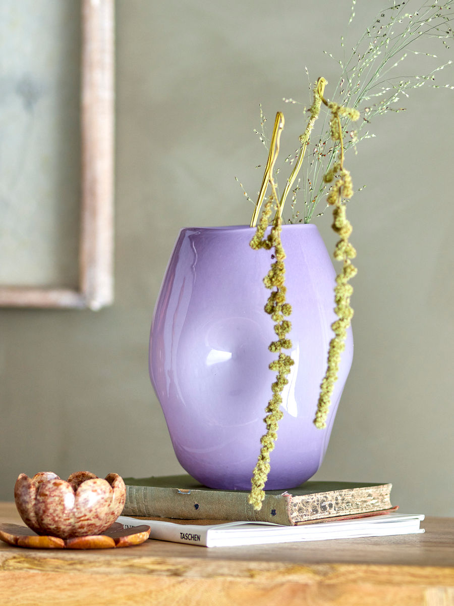 Creative Collection Lilac Vase, Lilla, Glas - Creative Collection - DesignGaragen.dk