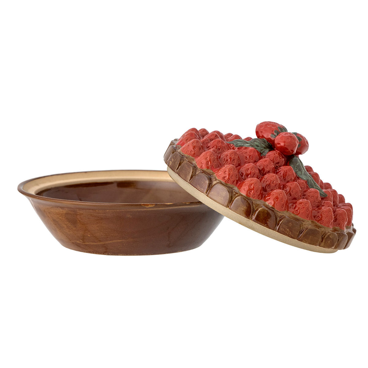 Creative Collection Maehan ovenproof dish with lid, brown, stoneware