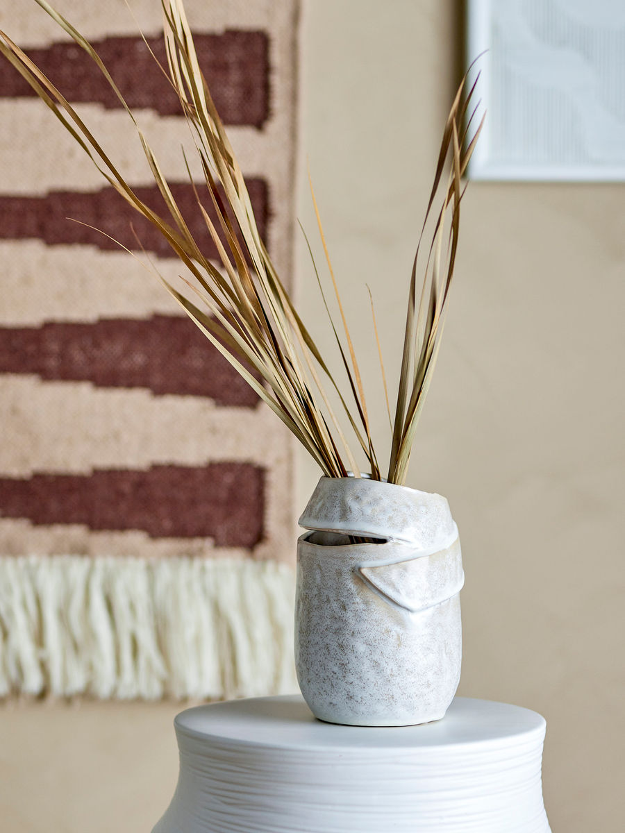 Bloomingville Abeera Vase, Natur, Stentøj - Bloomingville - DesignGaragen.dk