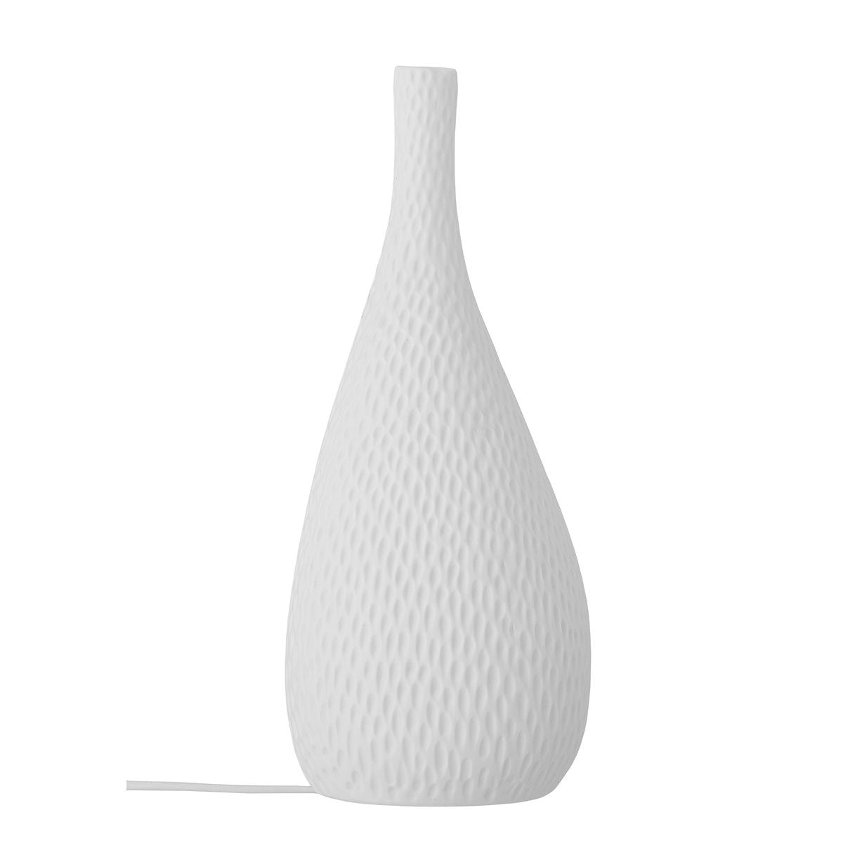 Bloomingville Pela table lamp, white, stoneware