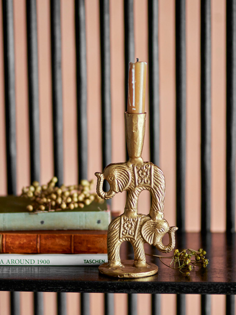 Creative Collection Jazz Candlestick, Brass, Aluminum