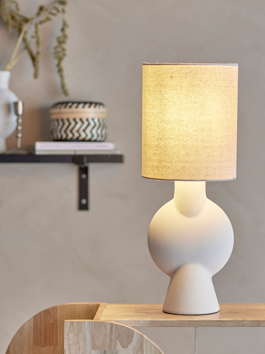 Bloomingville Sergio table lamp, nature, stoneware