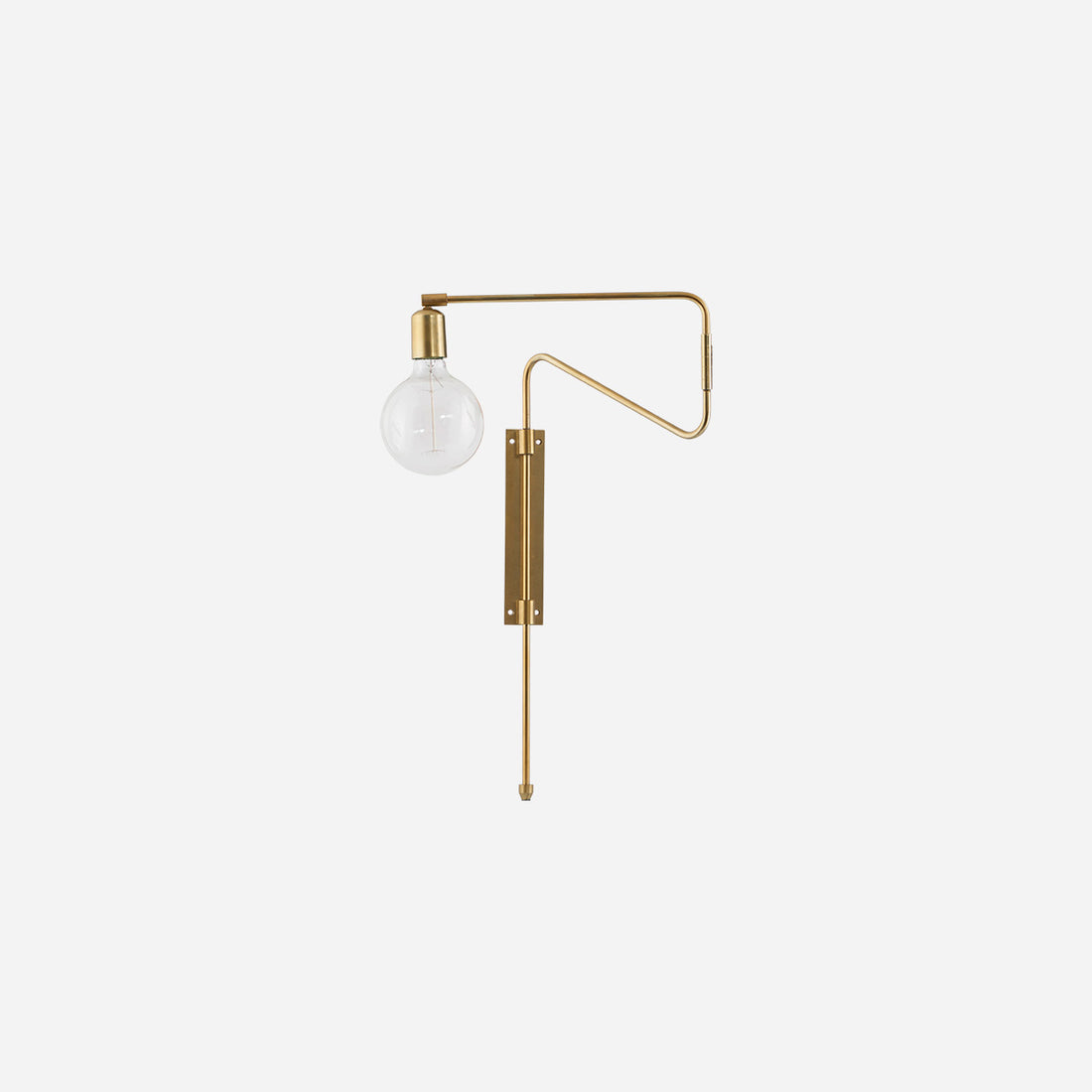 House Doctor-Wall Lighting, Swing, Brass-L: 35 cm