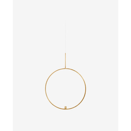 Circle candlestick for suspension - ø52 cm - brass