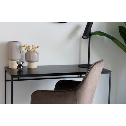 Vase - vase in ceramics, gray, Ø15x27 cm