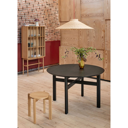 Hübsch Fjord Dining Table Round Small Black