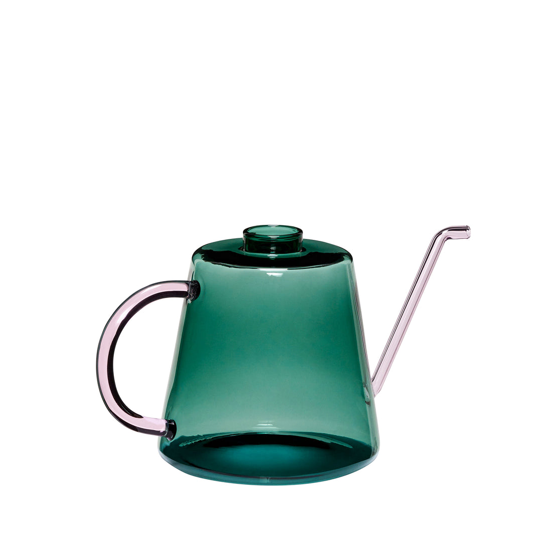 Hübsch Flora water jug ​​dark green/pink