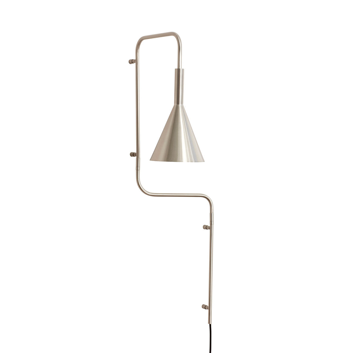 Hübsch rope wall lamp nickel