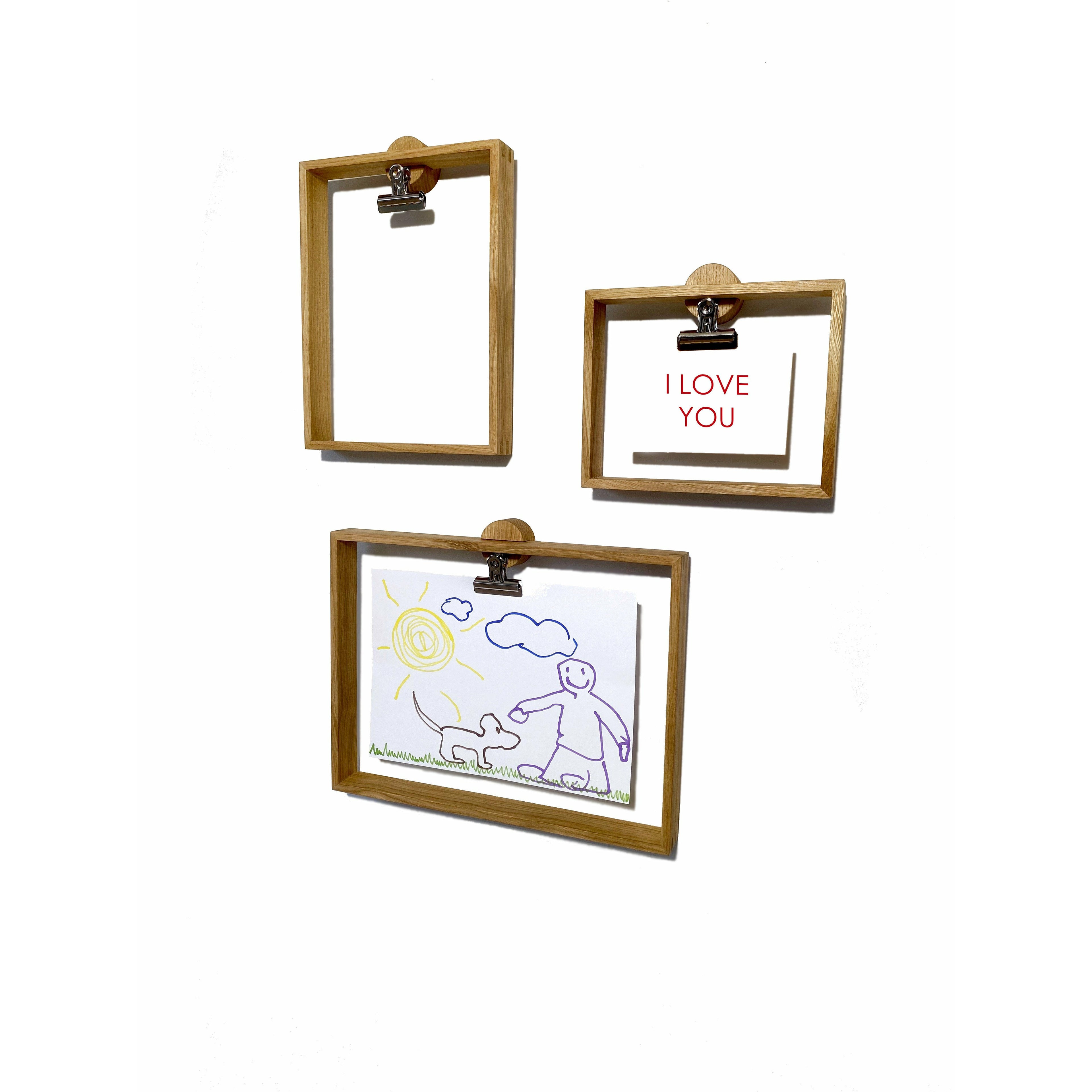 Langbo A Frame Bundle - Natural Oiled Oak / Brass