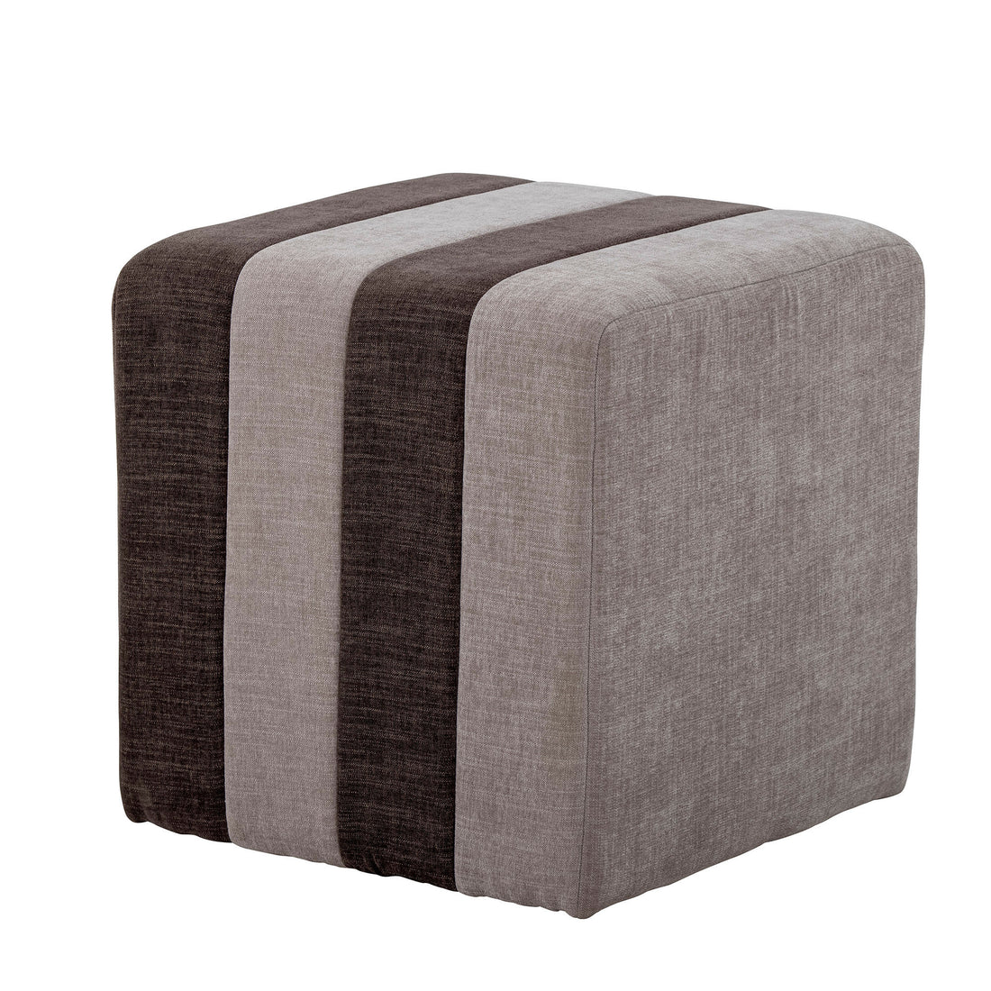 Bloomingville Flint Pouf, Brown, Polyester