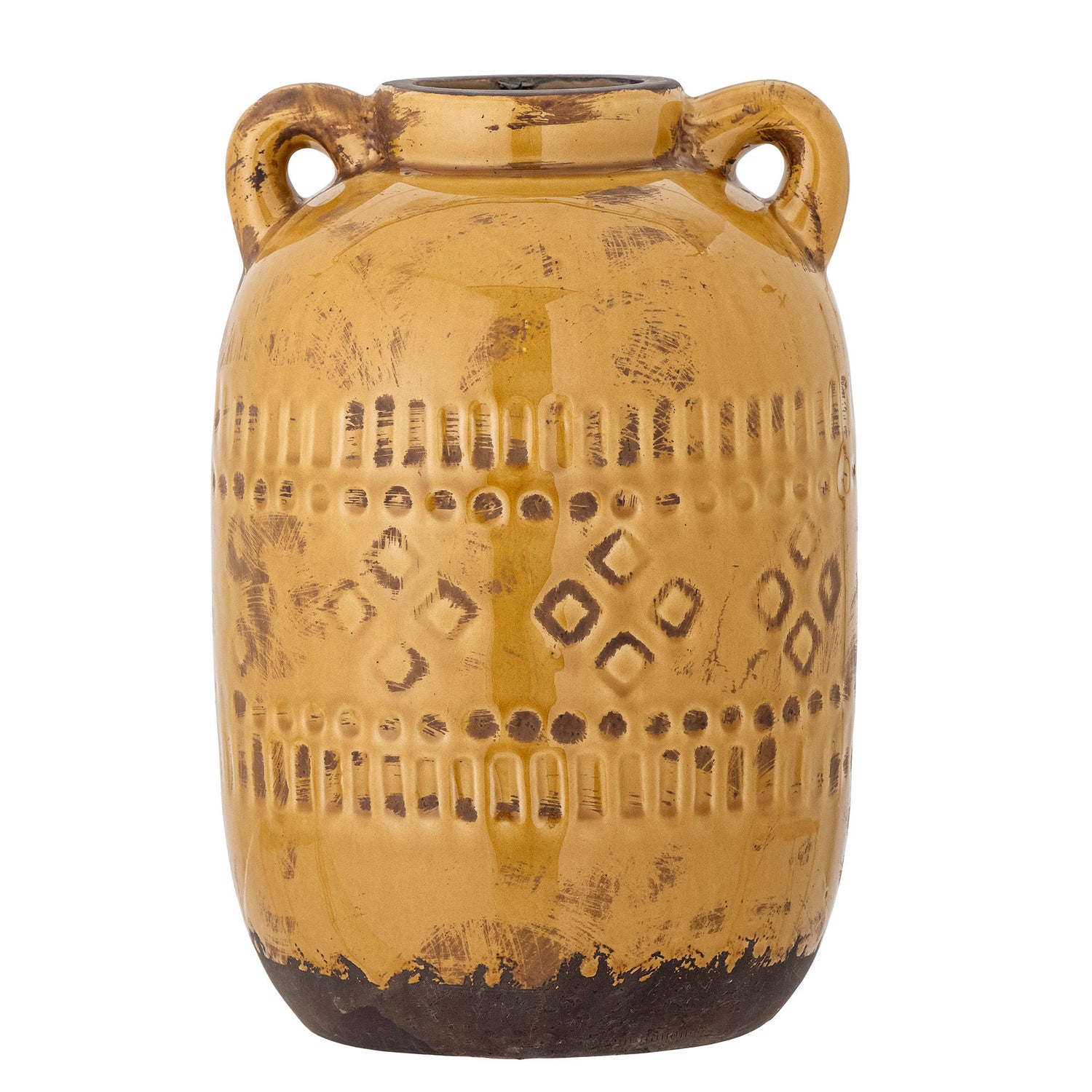 Bloomingville Rijad Deco Vase, Gul, Terrakotta - Bloomingville - DesignGaragen.dk