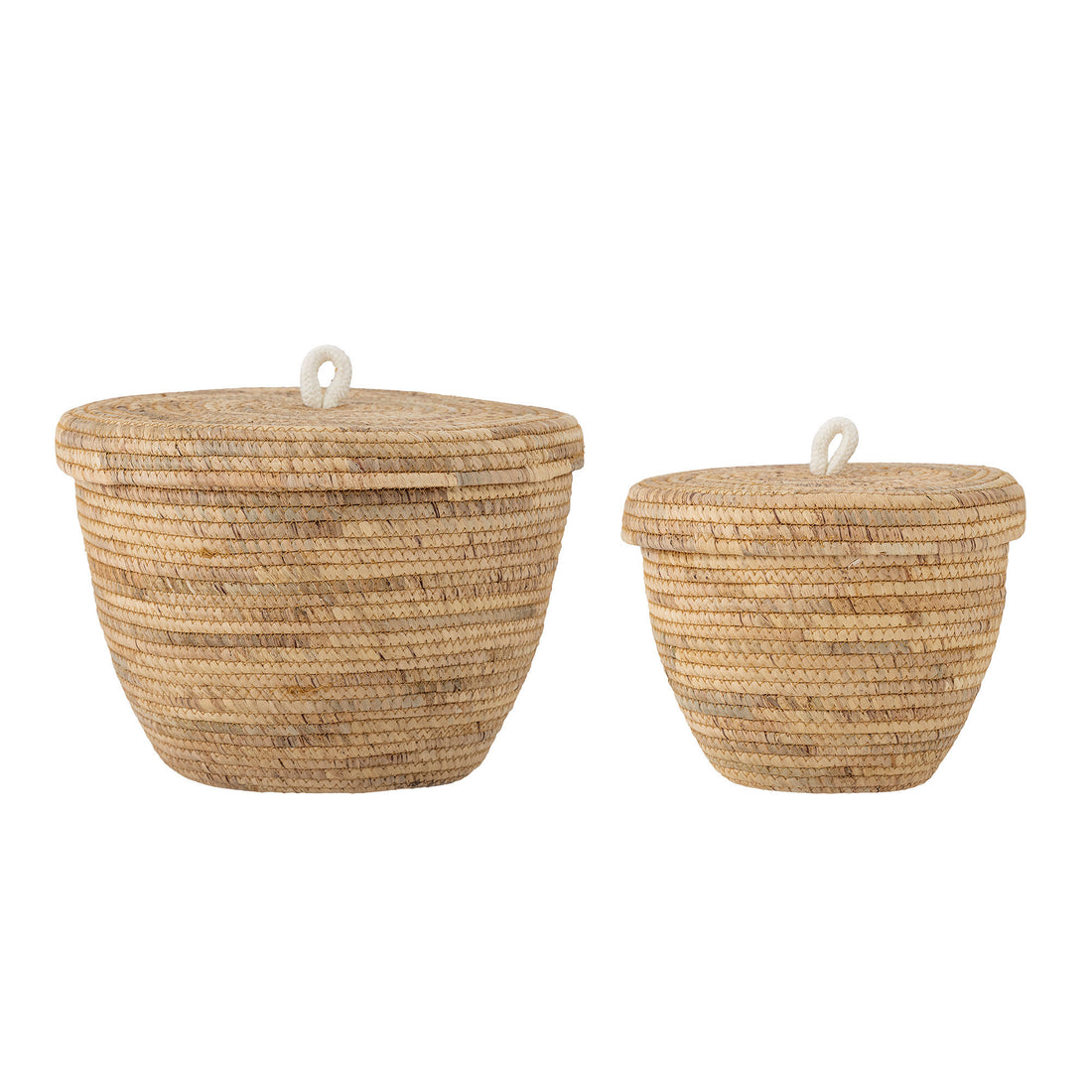 Bloomingville Noi Basket w/Lid, Nature, Water hyacinth