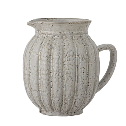 Bloomingville engrid pitcher, gray, stoneware